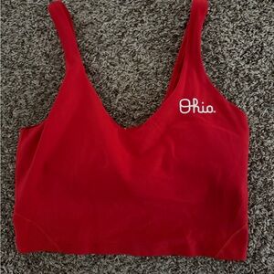Red Ohio State x Lululemon Align Tank Top
